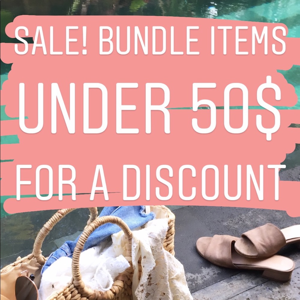Sale ! Bundle items under 50$ for a discount